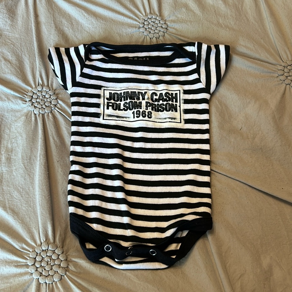 Johnny cash onesie 0-6